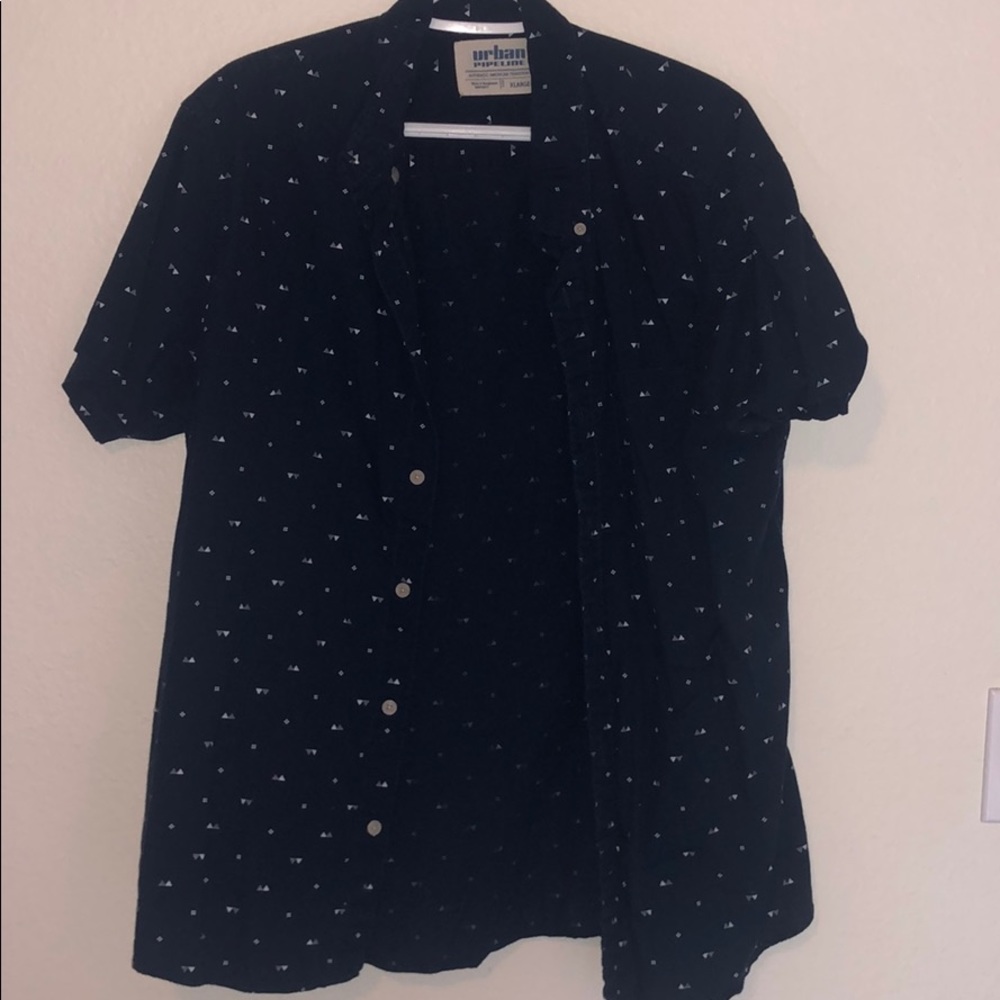 Urban Pipeline Navy Button Down